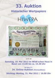 (Fernauktion) Stichtag: Montag, 21. Mai 2012 / 16.00 ... - HIWEPA AG