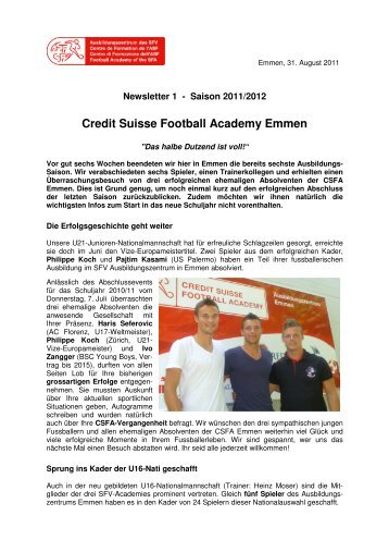 Credit Suisse Football Academy Emmen