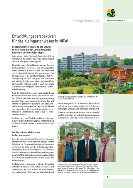 Mitgliederversammlung - Landesverband Westfalen und Lippe der ...