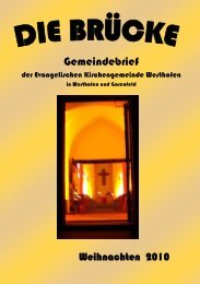 Konfirmationen in unserer Gemeinde - evangelische ...