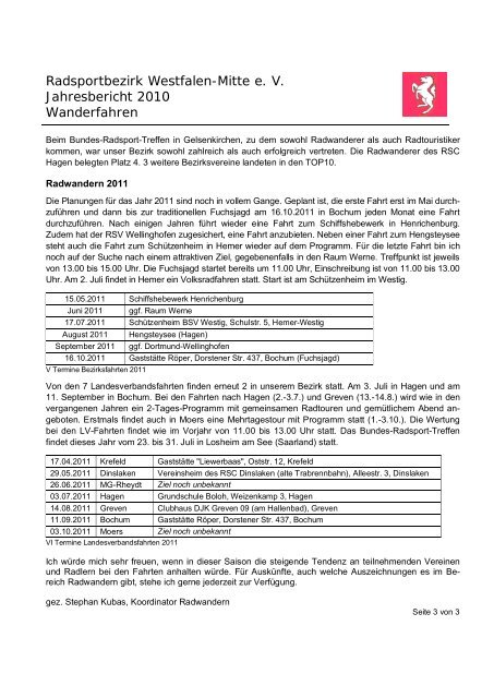 protokoll - Radsportbezirk Westfalen-Mitte e.V.