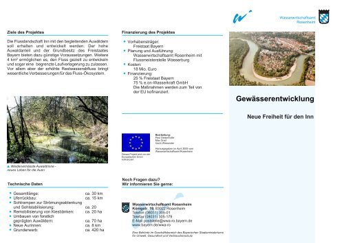 Flyer GEP Inn - PDF - Wasserwirtschaftsamt Rosenheim - Bayern