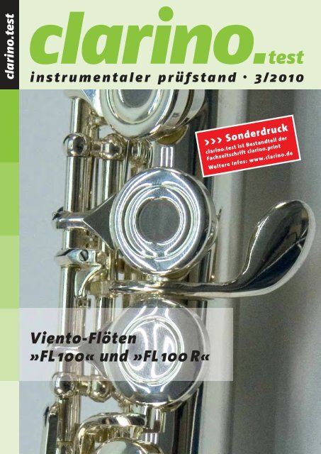 Viento-Flöten »FL 100« und »FL 100 R« - VIENTO Querflöten