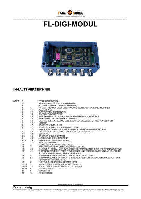 FL-DIGI-MODUL - Ludwig Gesellschaft für Mess