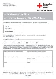 Aufnahmeantrag - DRK-Kreisverband Jena-Eisenberg-Stadtroda e.V.