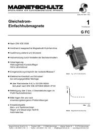 G FC Gleichstrom- Einfachhubmagnete