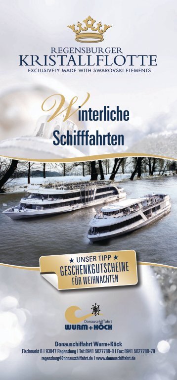 Winterliche Schifffahrten - Donauschiffahrt Wurm + Köck