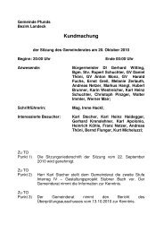 Kundmachung - Gemeinde Pfunds