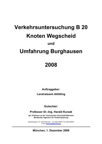 Straßenverkehrs-Gutachten - Bürgerinitiative Verkehrskonzept ...