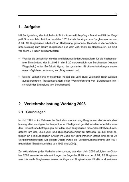 Straßenverkehrs-Gutachten - Bürgerinitiative Verkehrskonzept ...