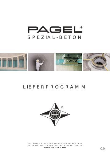spezial-beton lieferprogramm - Pagel Spezial-Beton GmbH & Co. KG