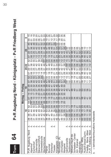 Fahrplan 2012 Friedberg