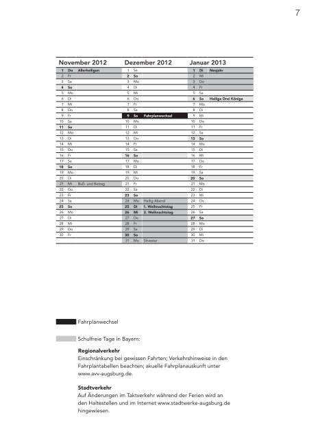 Fahrplan 2012 Friedberg