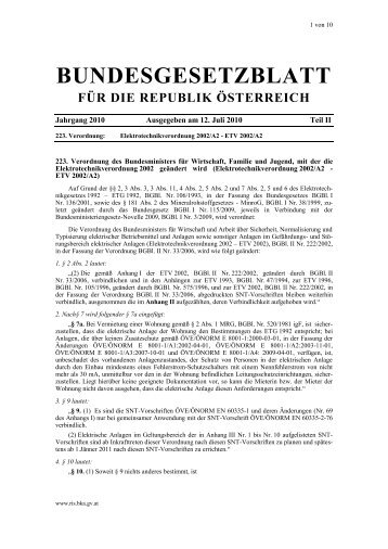 BUNDESGESETZBLATT FÜR DIE REPUBLIK ÖSTERREICH - RIS