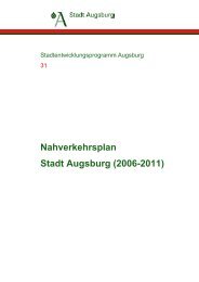 Nahverkehrsplan Stadt Augsburg - Wirkung und Bedeutung von ...