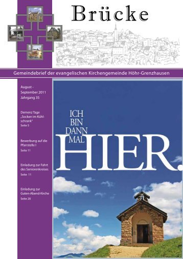 Gemeindebrief der evangelischen Kirchengemeinde Höhr ...