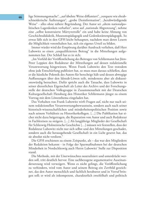 Mitteilungen 80 - Geschichte in Schleswig-Holstein