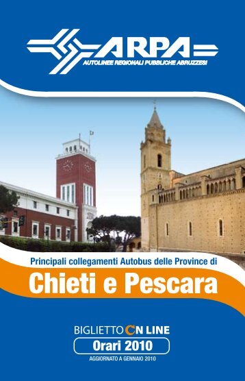 AGGIORNATO A GENNAIO 2010 - ARPA S.p.A.