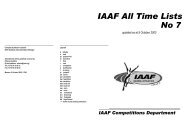 Lists n.No 7, All, 1998 - IAAF