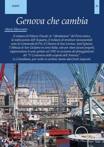 Genova che cambiain formato pdf di 602 - Banca Carige