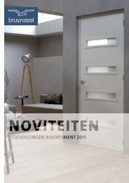 Bruynzeel Noviteiten - Bruynzeel Deuren