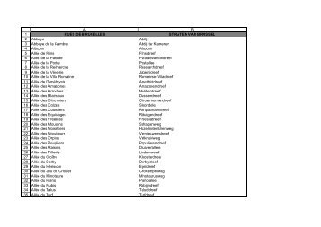 Straatnamen Brussel FR_NL