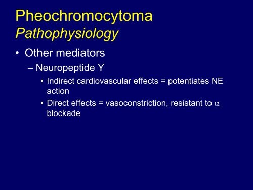 Pheochromocytoma - University of Colorado Denver