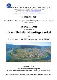 Abcampen Ernst/Beilstein/Bruttig-Fankel - Eriba-Hymer-Club ...