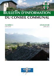 BULLETIN D'INFORMATION DU CONSEIL COMMUNAL - Chalais