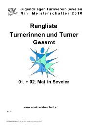 Jugendriegen Turnverein Sevelen Mini Meisterschaften ... - STV Grabs