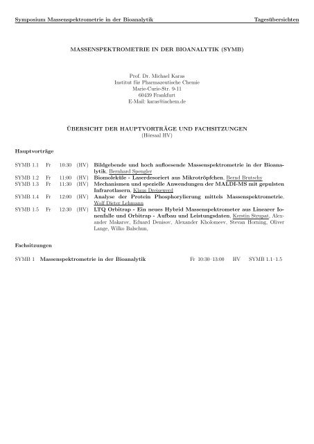 SYMB - DPG-Verhandlungen