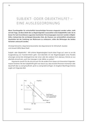 oder Objekthilfe? - Sozialhilfe - Basel-Stadt