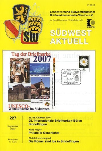 25. Internationale Briefmarken-Börse Sindelfingen - Landesverband ...