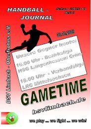 Abt. Handball - beim BSV Limbach-Oberfrohna