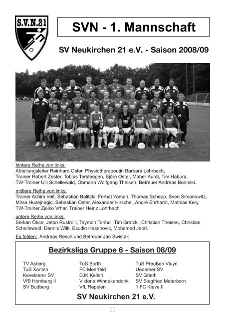 Neue Öffnungszeiten - SV Neukirchen - SV Neukirchen 21 e.V.