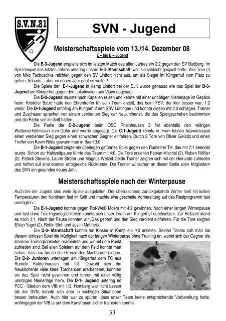 Neue Öffnungszeiten - SV Neukirchen - SV Neukirchen 21 e.V.