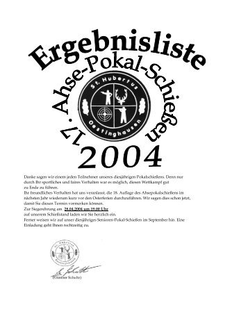 2004 - St. Hubertus Oestinghausen