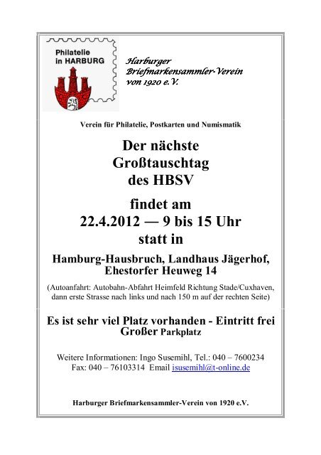 HBSV H78 S 01_docx - Harburger Briefmarkensammler-Verein von ...