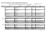 Seniorensportangebote der Vereine im Regionssportbund - beim ...