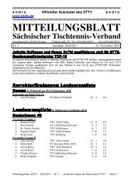 MITTEILUNGSBLATT Sächsischer Tischtennis ... - TTV Auerbach eV