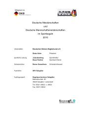 Deutsche Meisterschaften und Deutsche ... - Kegeln-Total.de