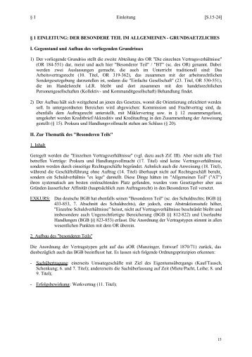 DER BESONDERE TEIL IM ALLGEMEINEN - Eugen Bucher