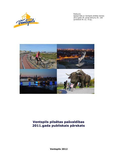 Ventspils pilsētas pašvaldības 2011.gada publiskais pārskats