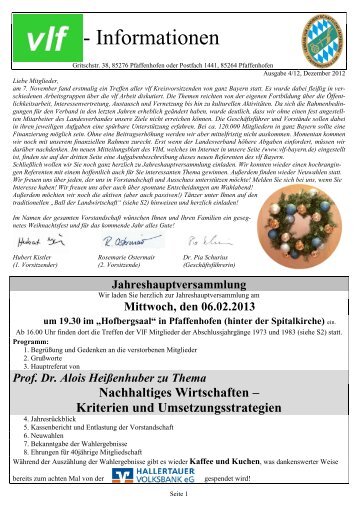 vlf Pfaffenhofen - Amt für Ernährung, Landwirtschaft und Forsten ...