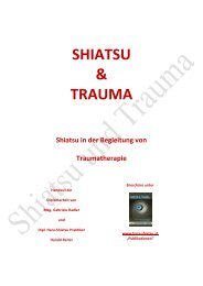 Shiatsu in der Begleitung von Traumatherapie - shiatsu im raum