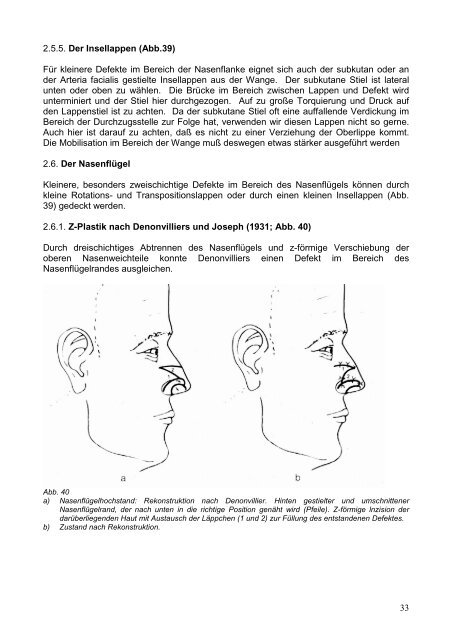 Grundlagen der Gesichtschirurgie