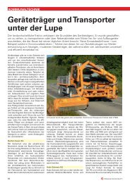 Geräteträger und Transporter unter der Lupe