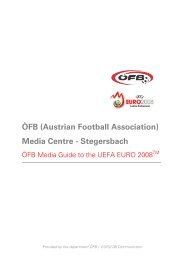 ÖFB (Austrian Football Association) Media Centre - Stegersbach