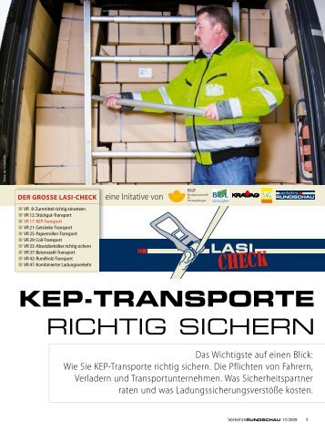 KEP-TRANSPORTE RICHTIG SICHERN - BGL