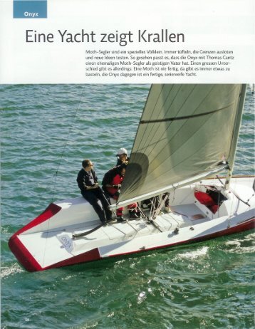 Onyx Bericht aus dem marina.ch - Bucher + Schmid Bootswerft AG